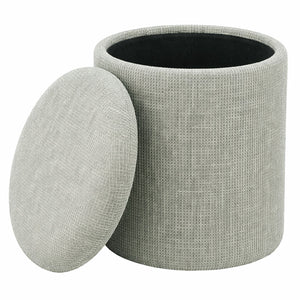Twyla Round Storage Ottoman - comfortable ottomans for any room | Image 3 | InSTYLE Home & Rugs