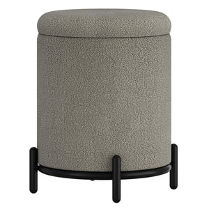 Castor Round Storage Ottoman - perfect footrests with style | Image 1 | InSTYLE Home & Rugs