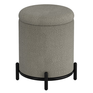 Castor Round Storage Ottoman - perfect footrests with style | Image 4 | InSTYLE Home & Rugs