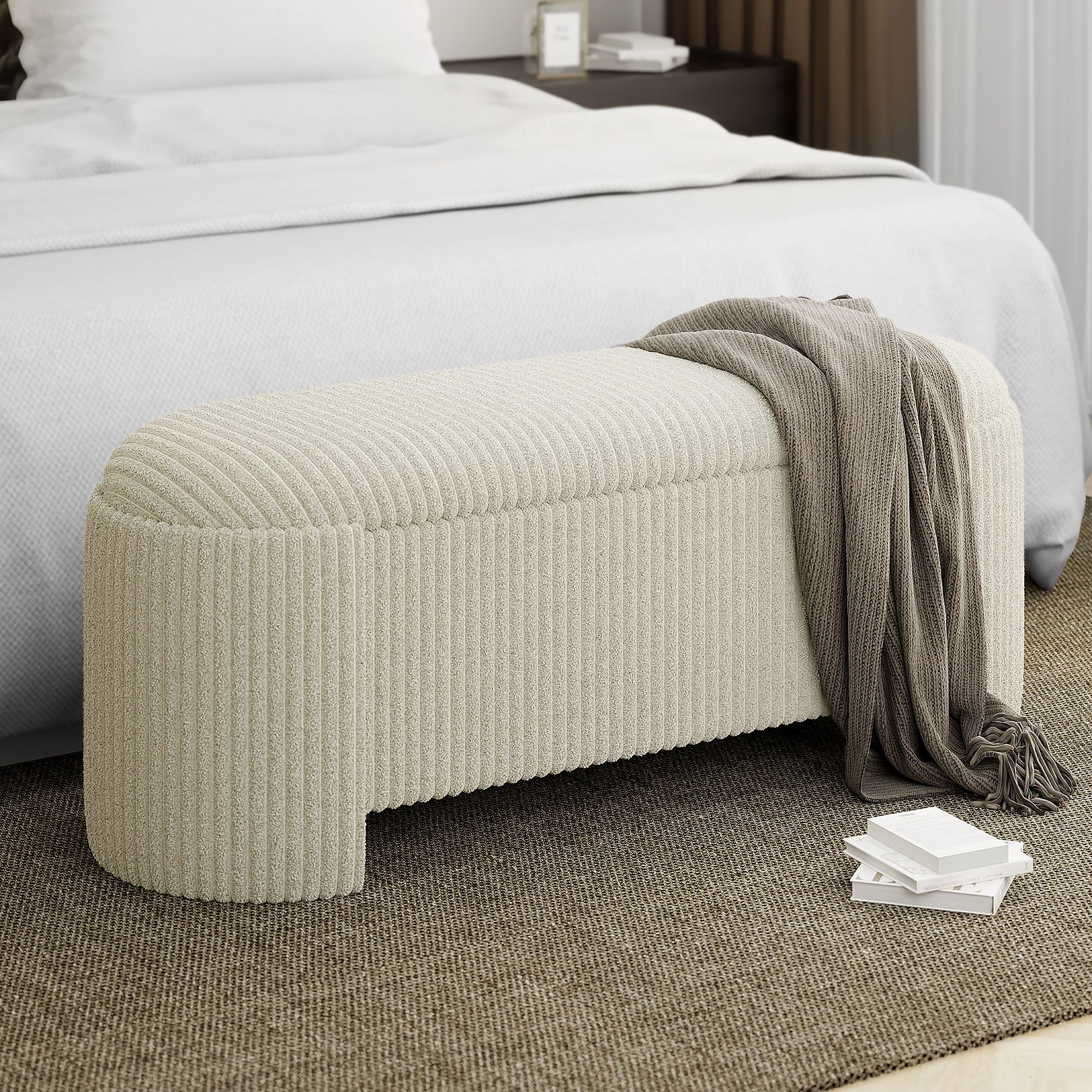 Cybil Storage Ottoman - perfect footrests with style | Image 2 | InSTYLE Home & Rugs