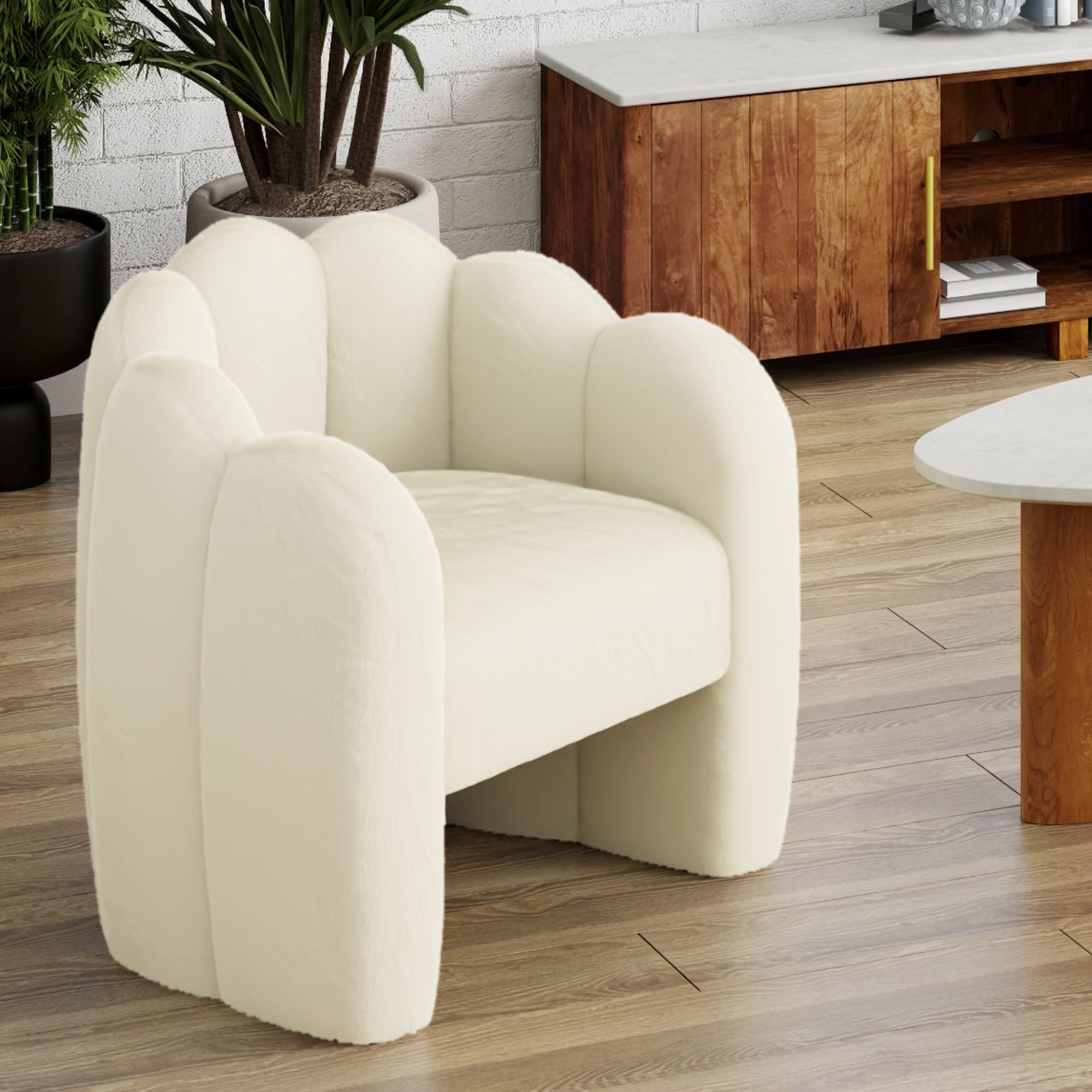 Pandora Accent Chair - stylish accent chair to elevate your living room decor | Image 2 | InSTYLE Home & Rugs