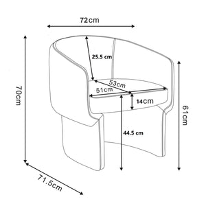 Sheri Accent Chair - compact accent chair for adding personality to any room | Image 17 | InSTYLE Home & Rugs