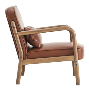 Fani Accent Chair, Faux Leather - modern accent chair with comfortable cushioning and sleek design | Image 12 | InSTYLE Home & Rugs