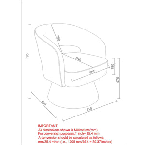Santo Accent Chair - modern accent chair with comfortable cushioning and sleek design | Image 16 | InSTYLE Home & Rugs