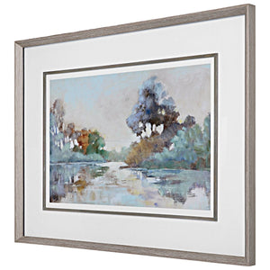 Morning Lake Framed Print - timeless artwork that brings character to any space | Image 3 | InSTYLE Home & Rugs