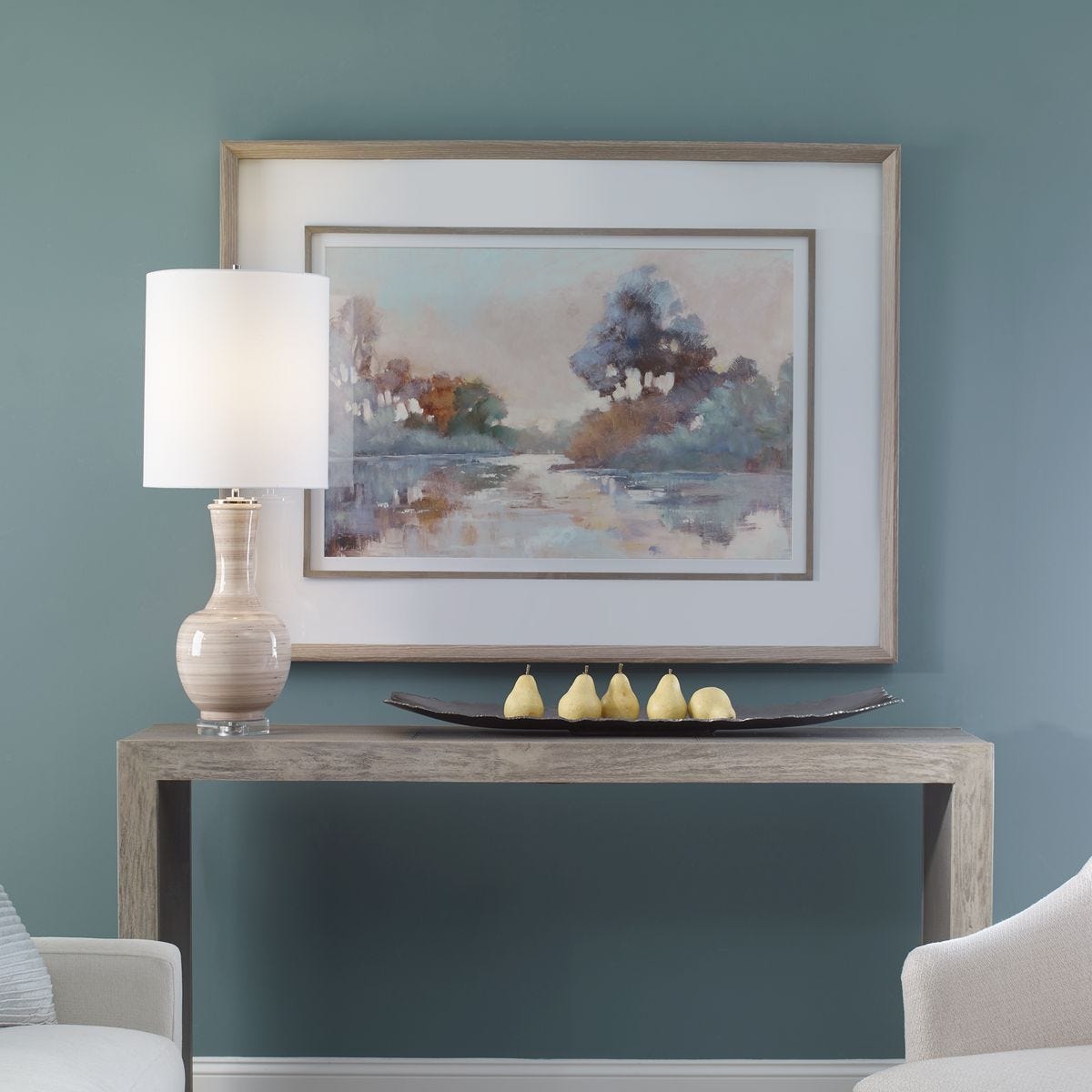 Morning Lake Framed Print - timeless artwork that brings character to any space | Image 1 | InSTYLE Home & Rugs