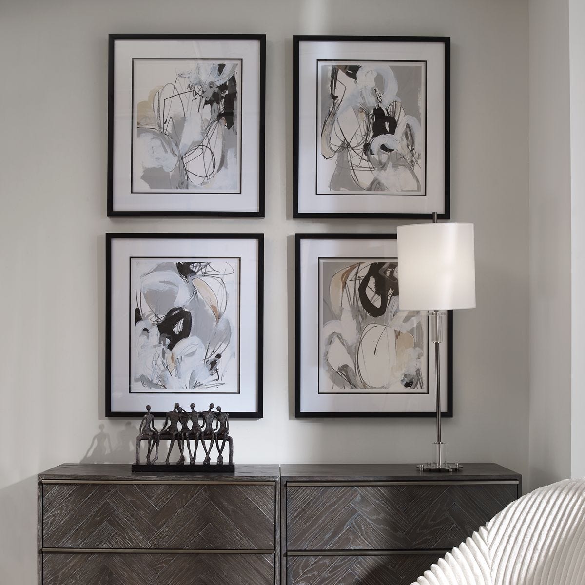 Tangled Threads Framed Prints, S/4 - timeless artwork that brings character to any space | Image 1 | InSTYLE Home & Rugs