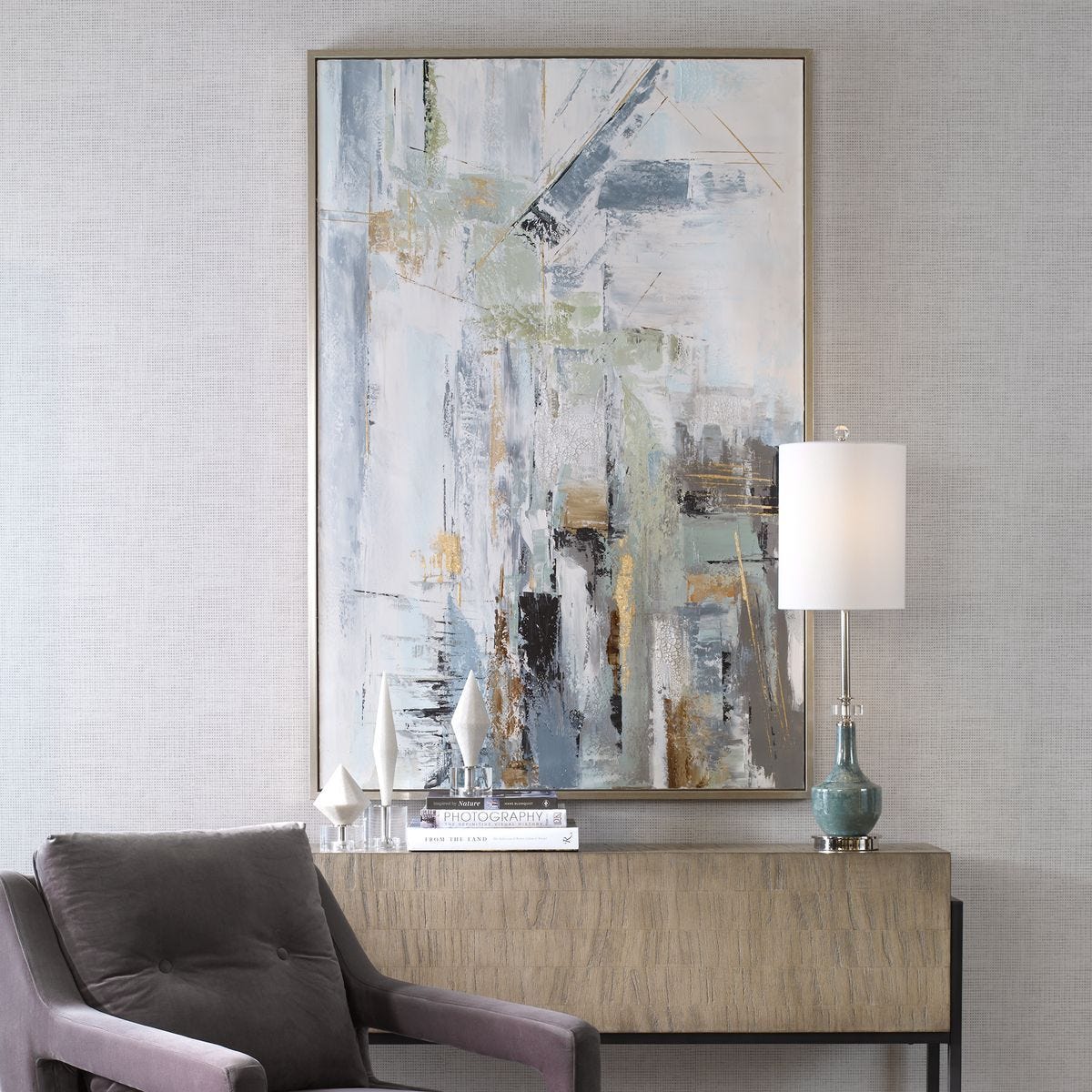 Natural Springs Hand Painted Canvas - timeless artwork that brings character to any space | Image 1 | InSTYLE Home & Rugs