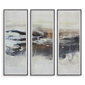 Graphite Horizon Framed Prints, S/3 - eye-catching art pieces to enhance your home design | Image 2 | InSTYLE Home & Rugs