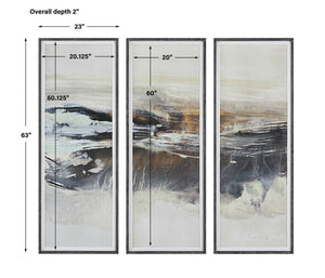Graphite Horizon Framed Prints, S/3 - eye-catching art pieces to enhance your home design | Image 7 | InSTYLE Home & Rugs