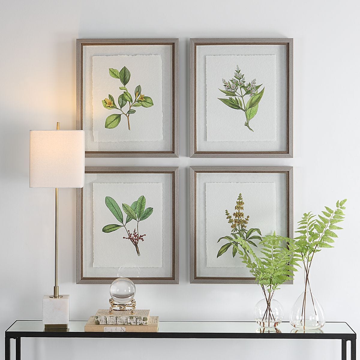 Wildflower Study Framed Prints, S/4 - timeless artwork that brings character to any space | Image 1 | InSTYLE Home & Rugs