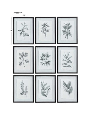 Farmhouse Florals Framed Prints, S/9 3 Cartons - bold and creative art for unique interior décor | Image 8 | InSTYLE Home & Rugs
