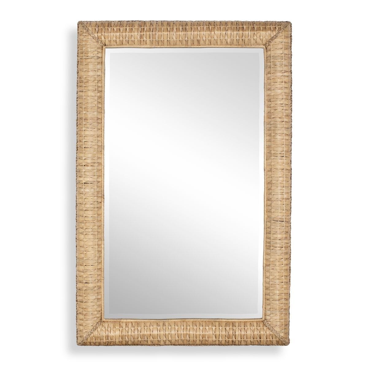 Twisted Seagrass Large Mirror - perfect for enhancing light and creating a sense of space | Image 1 | InSTYLE Home & Rugs