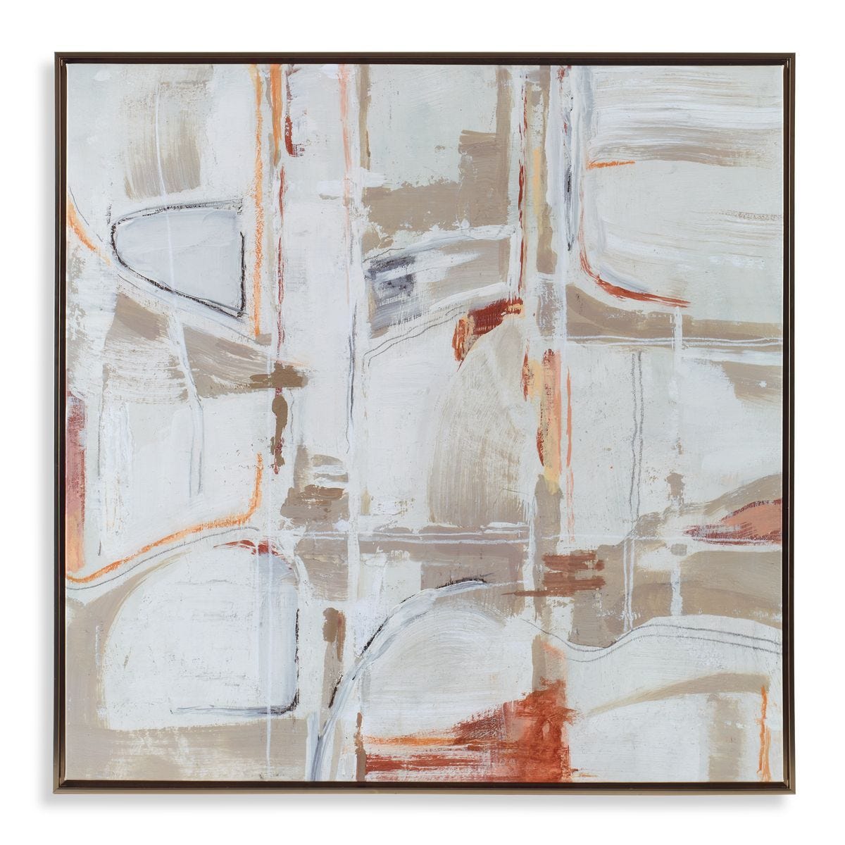 Neutral Nirvana Framed Canvas - timeless artwork that brings character to any space | Image 1 | InSTYLE Home & Rugs