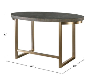 Taja Oval Desk - stylish desk for modern spaces | Image 5 | InSTYLE Home & Rugs