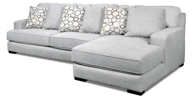 Superstyle Customizable 4790 2-Piece Right-Arm Facing Sofa Sectional and Chaise