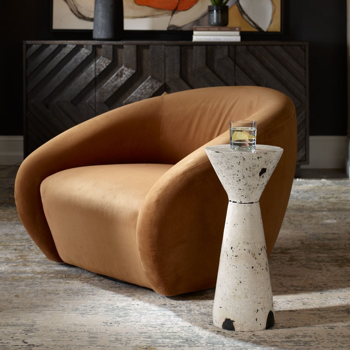 Lenora Indoor-Outdoor Drink Table - functional design with style | Image 1 | InSTYLE Home & Rugs