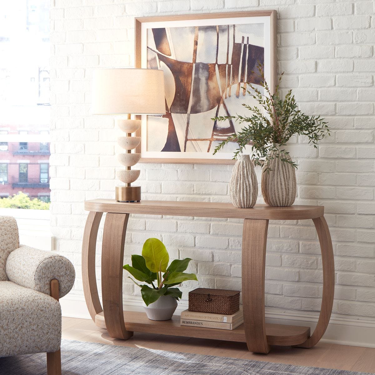 Adona Console Table - compact console for organizing entryway or hallway essentials | Image 1 | InSTYLE Home & Rugs