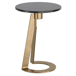 Devas Round Accent Table - small accent table with storage for a clutter-free space | Image 1 | InSTYLE Home & Rugs