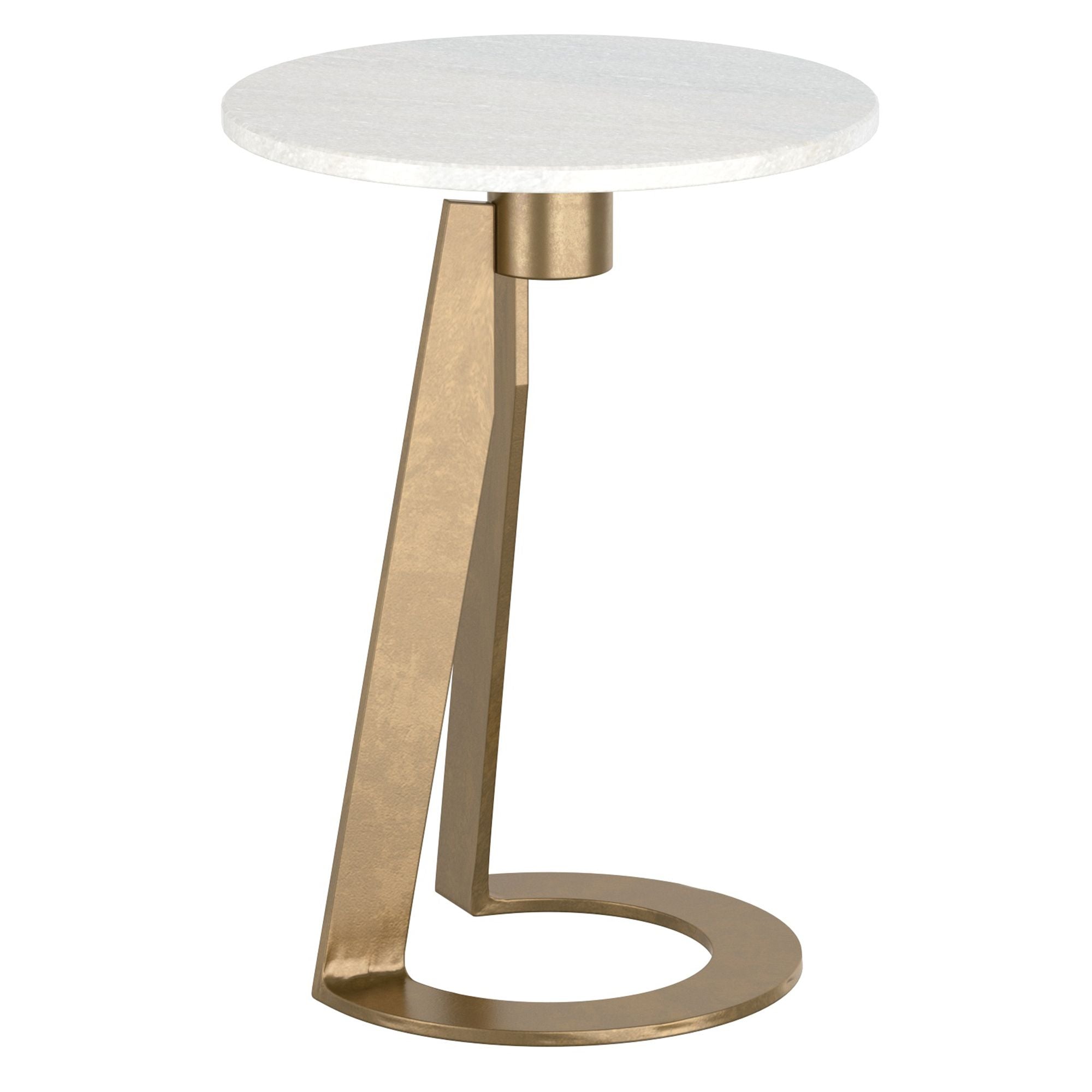 Devas Round Accent Table - small accent table with storage for a clutter-free space | Image 2 | InSTYLE Home & Rugs