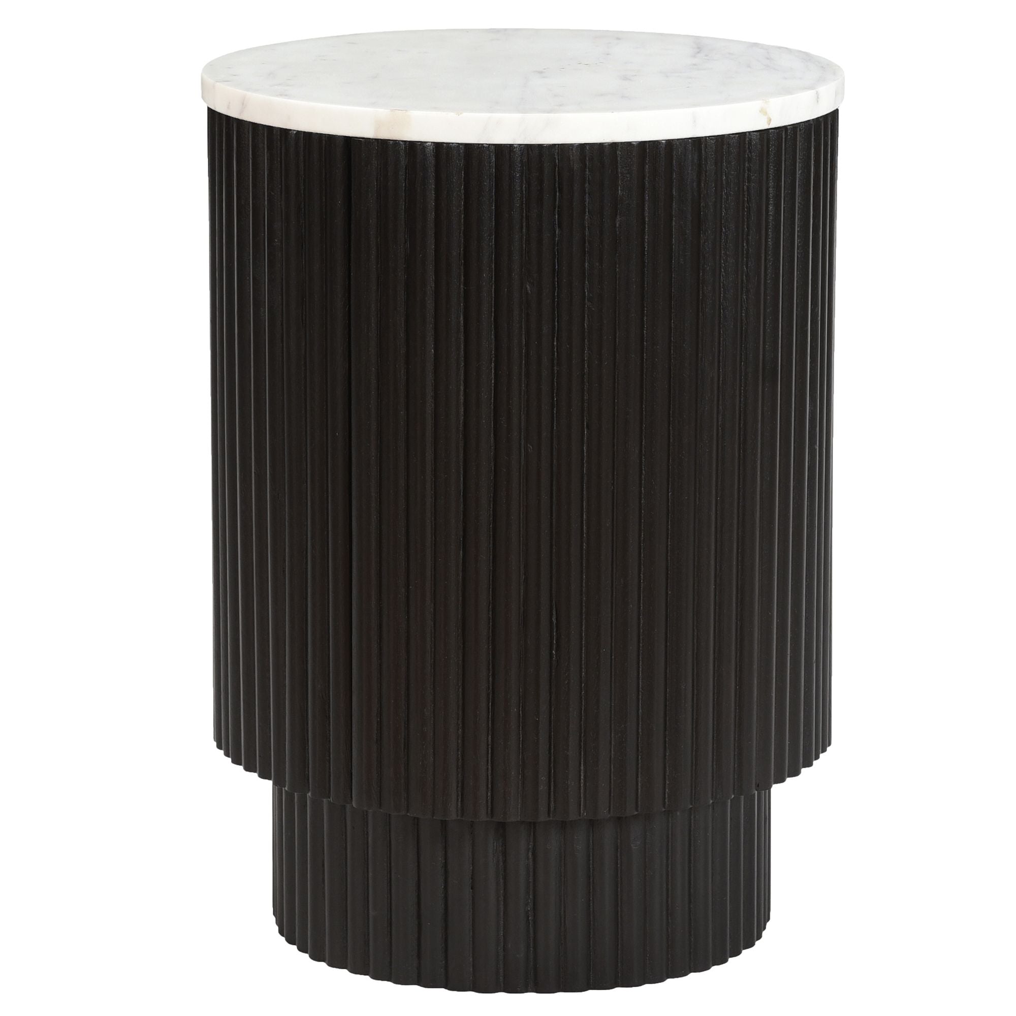 Reyna Round Accent Table with Storage - small accent table with storage for a clutter-free space | Image 1 | InSTYLE Home & Rugs