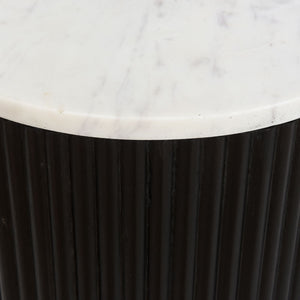 Reyna Round Accent Table with Storage - small accent table with storage for a clutter-free space | Image 7 | InSTYLE Home & Rugs