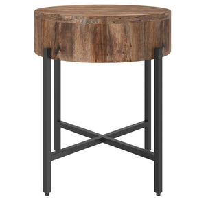 Blox Round Accent Table - chic accent table for contemporary home interiors | Image 4 | InSTYLE Home & Rugs