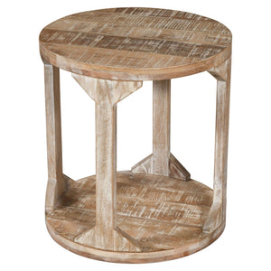 Avni Round Accent Table - small accent table with storage for a clutter-free space | Image 3 | InSTYLE Home & Rugs