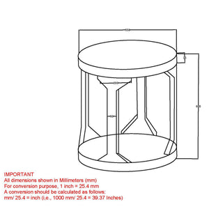 Avni Round Accent Table - small accent table with storage for a clutter-free space | Image 8 | InSTYLE Home & Rugs