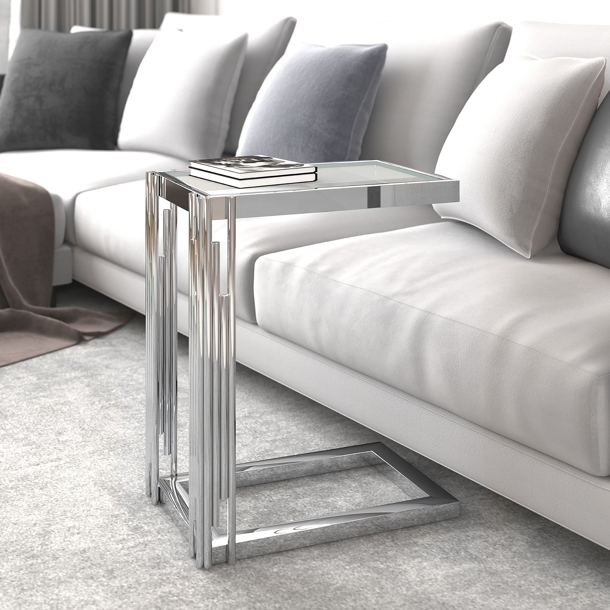 Estrel Small Accent Table - chic accent table for contemporary home interiors | Image 2 | InSTYLE Home & Rugs