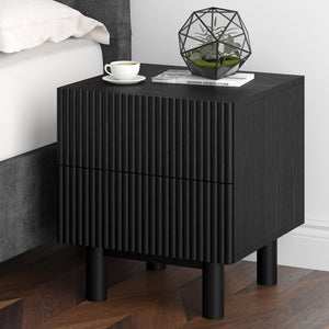 Sangra 2 Drawer Accent Table - functional accent table with unique design for any room | Image 3 | InSTYLE Home & Rugs