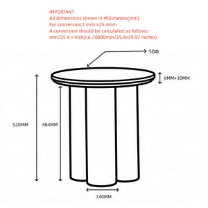 Seaton Round Accent Table - functional accent table with unique design for any room | Image 8 | InSTYLE Home & Rugs