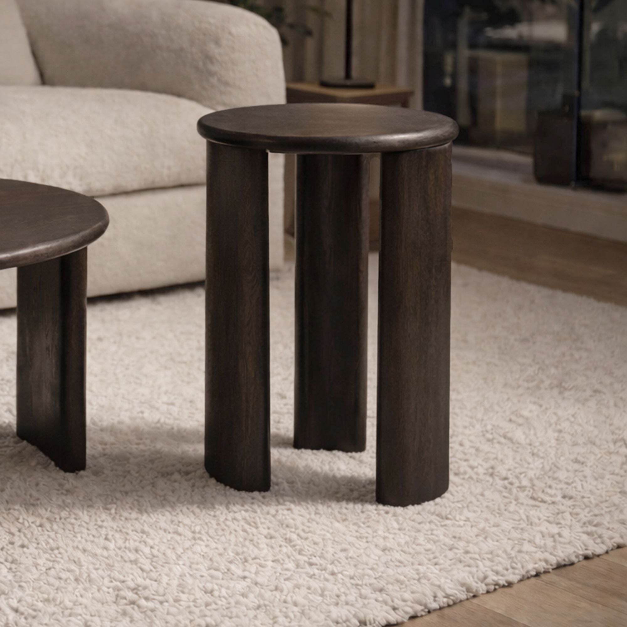 Cabot Round Accent Table - small accent table with storage for a clutter-free space | Image 2 | InSTYLE Home & Rugs