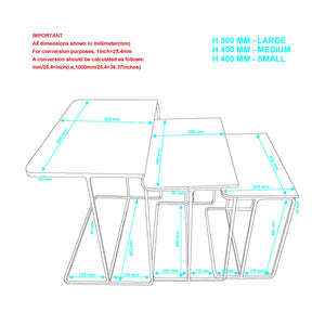 Bristol 3pc Accent Table Set - chic accent table for contemporary home interiors | Image 8 | InSTYLE Home & Rugs