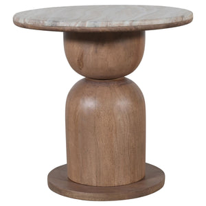 Martina Round Accent Table - chic accent table for contemporary home interiors | Image 3 | InSTYLE Home & Rugs