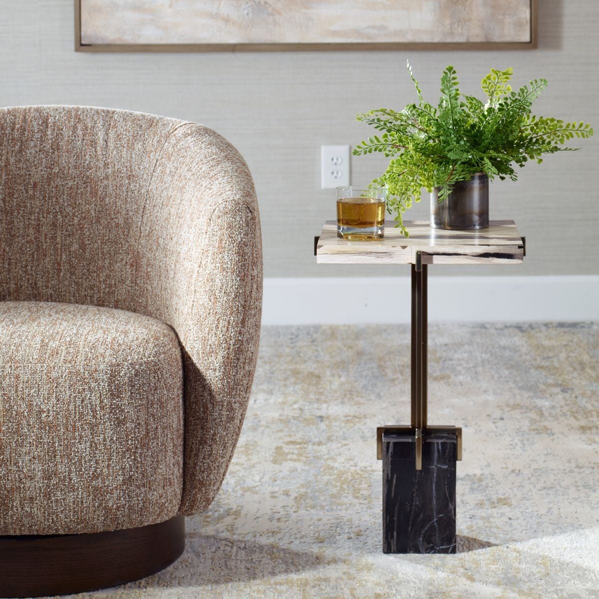 Rowman Accent Table - functional accent table with unique design for any room | Image 1 | InSTYLE Home & Rugs