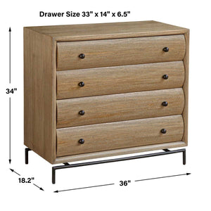 Millard 4 Drawer Chest - versatile drawer unit for office, bedroom, or living space | Image 9 | InSTYLE Home & Rugs
