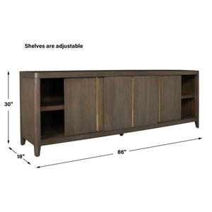 Botero Console Cabinet - compact console for organizing entryway or hallway essentials | Image 9 | InSTYLE Home & Rugs