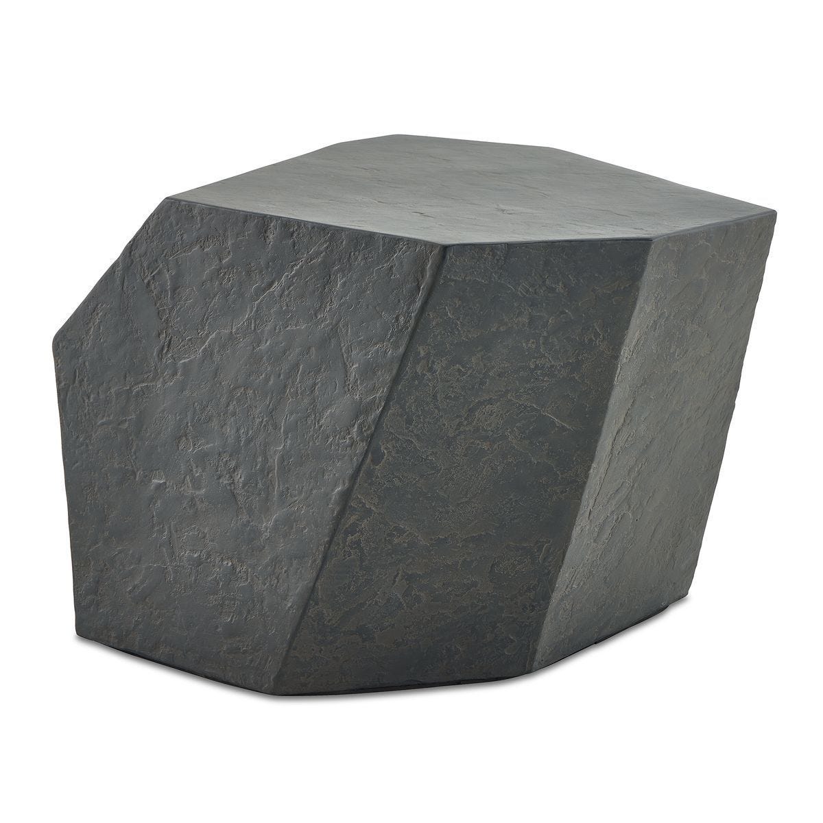Parra Indoor-Outdoor Side Table, Slate - perfect for holding drinks, lamps, and other essentials | Image 2 | InSTYLE Home & Rugs