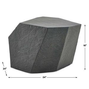 Parra Indoor-Outdoor Side Table, Slate - perfect for holding drinks, lamps, and other essentials | Image 14 | InSTYLE Home & Rugs