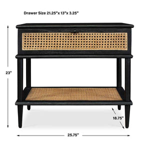 Coast Side Table, Black - perfect for holding drinks, lamps, and other essentials | Image 5 | InSTYLE Home & Rugs