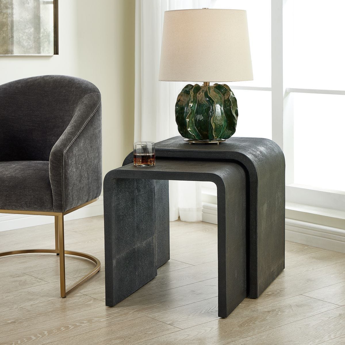 Interpose Side Table, S/2 - perfect for holding drinks, lamps, and other essentials | Image 1 | InSTYLE Home & Rugs