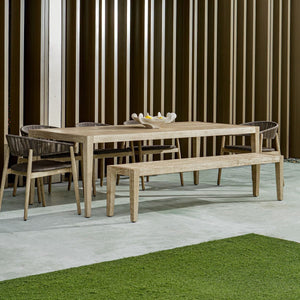 Kirkham Outdoor Bench - durable bench with modern style | Image 1 | InSTYLE Home & Rugs