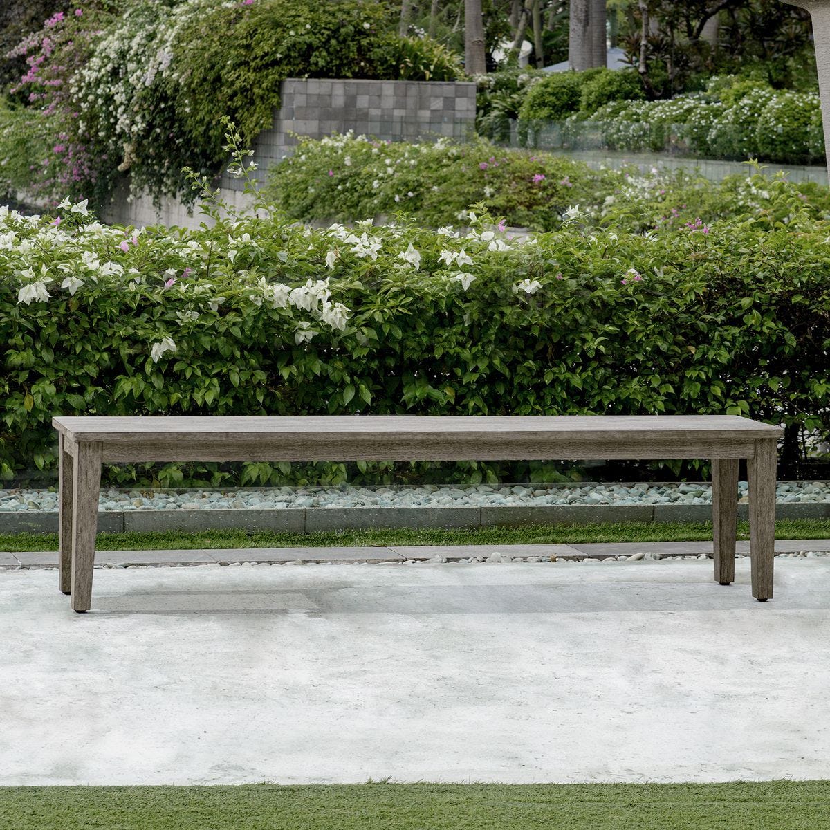 Forsyth Outdoor Bench - durable bench with modern style | Image 1 | InSTYLE Home & Rugs