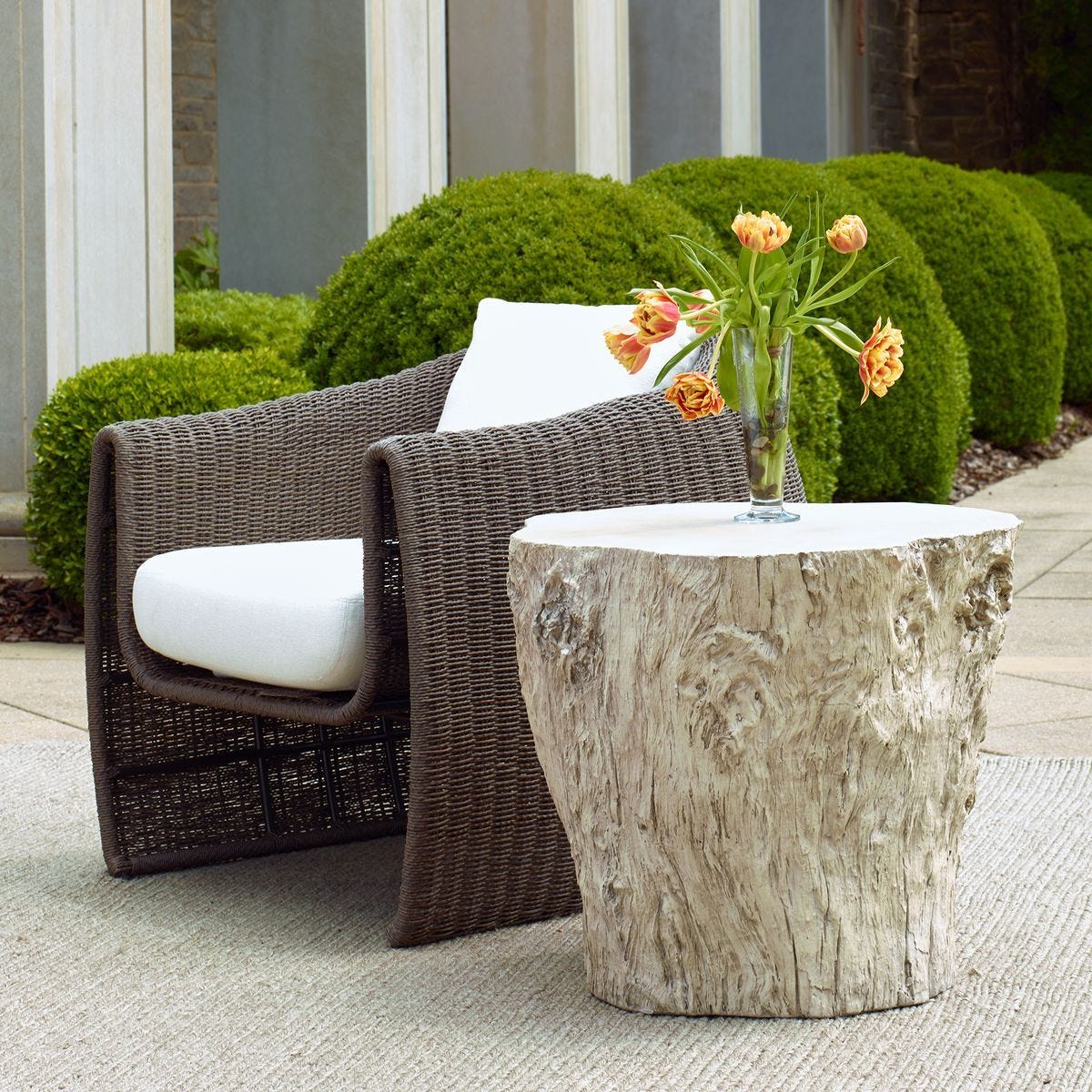 Oakmont Indoor-Outdoor Side Table - chic and functional side table for your living room | Image 1 | InSTYLE Home & Rugs