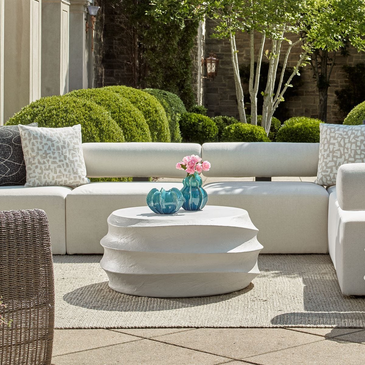 Winded Indoor-Outdoor Coffee Table - functional centerpieces for homes | Image 1 | InSTYLE Home & Rugs