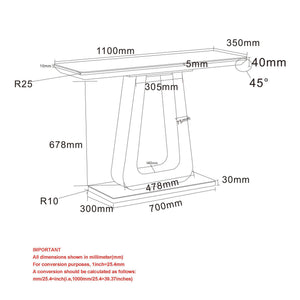 Corvus Console Table, 43.5" - slim tables for entryways | Image 8 | InSTYLE Home & Rugs