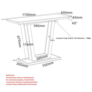 Forna Console Table, 43.5" - sleek design for modern homes | Image 8 | InSTYLE Home & Rugs