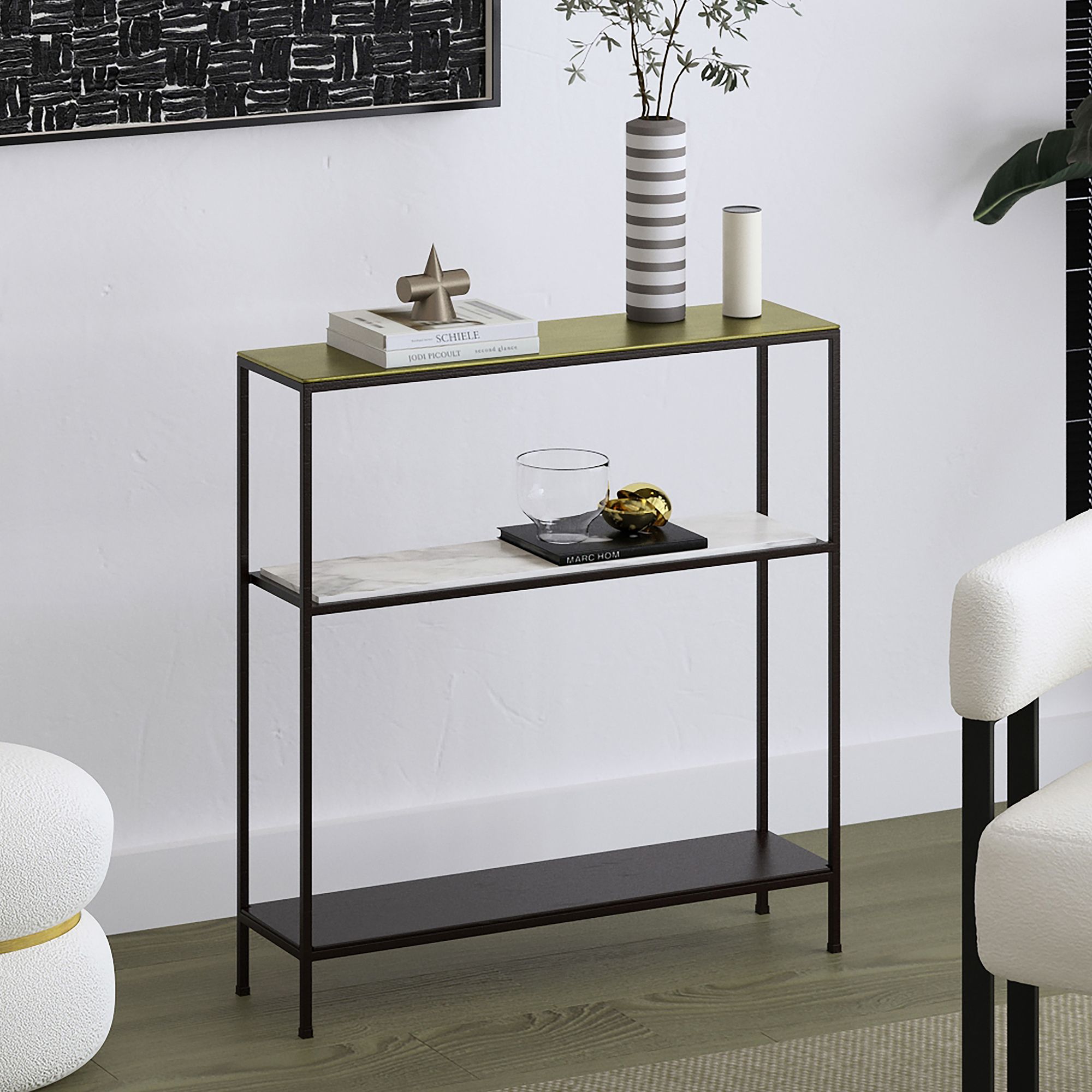 Izzy Console Table - slim tables for entryways | Image 2 | InSTYLE Home & Rugs