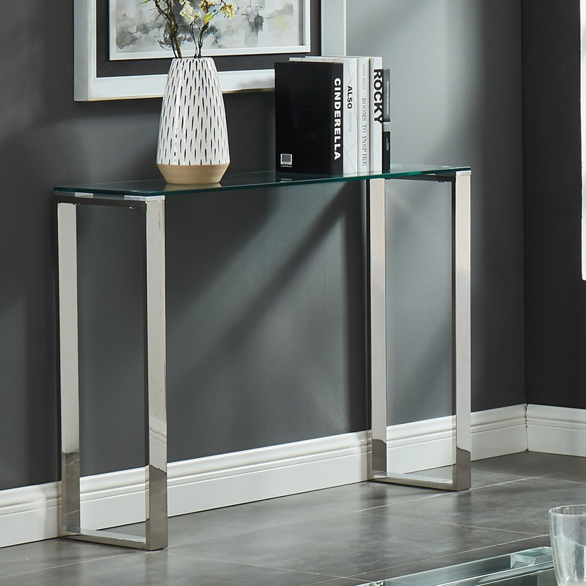 Zevon Console and Desk, 39.5" - sleek design for modern homes | Image 2 | InSTYLE Home & Rugs